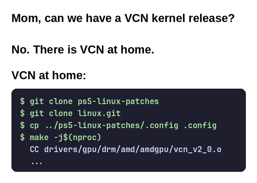 We have VCN at home